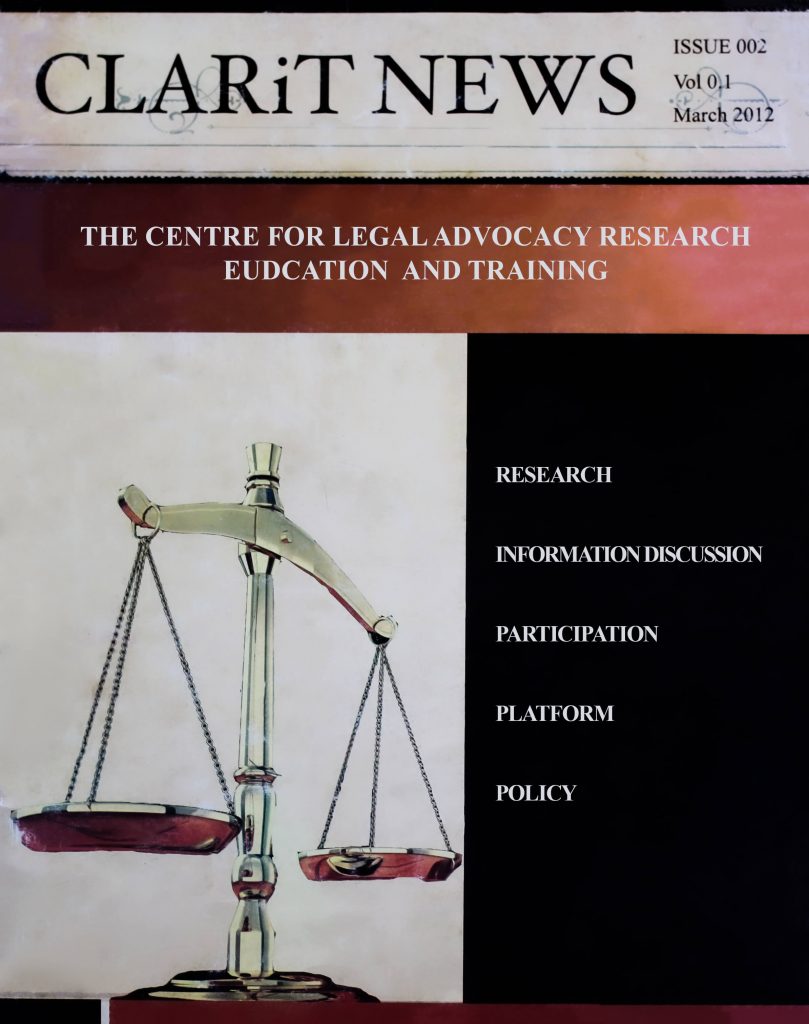 CLARiT Website - EWS PUBLICATION ISSUE 002 VOL 0.1 2012