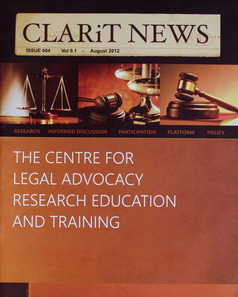 CLARiT Website - EWS PUBLICATION ISSUE 004 VOL 0.1 2012