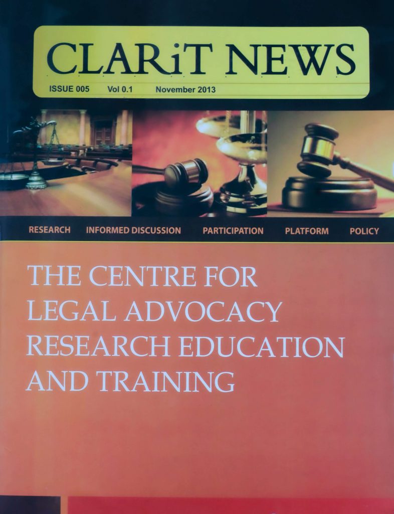CLARiT Website - EWS PUBLICATION ISSUE 005 VOL 0.1 2013